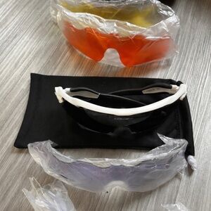 Oakley Radar EV Path white frame with interchangeable lenses